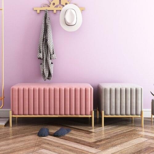Modern Luxury Long Sofa Stool Nordic Home Living Room Furniture Door Change Shoes Sofa Stools Bedroom Balcony Fashion Sofa Chair