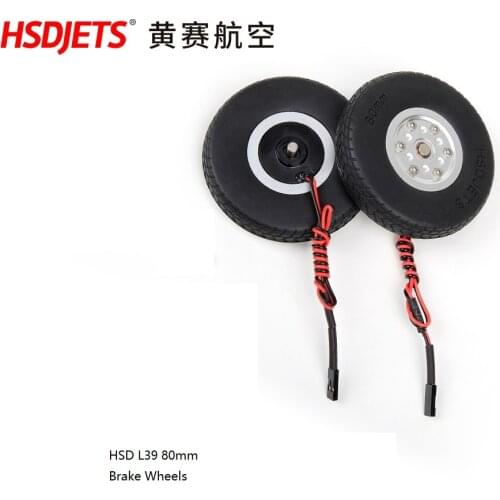 80mm Brake Wheels for HSD L39 RC Turbine Plane Model