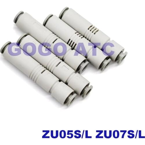 Free shipping Vacuum ZU07S/S ZU05L/S negative pressure generator tube type Straight-through type pneumatic mechanical arm