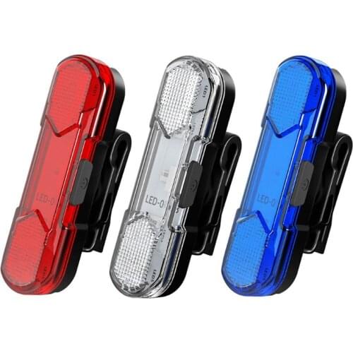 New High Brightness Bike Rear Light USB Powerful LED Bicycle Warning Tail Light Rechargeable Outdoor Night Riding Cycling