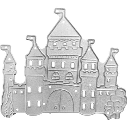 Castle Metal Cutting Dies Stencil Scrapbooking DIY Album Stamp Paper Card Mold Embossing Decoration Craft