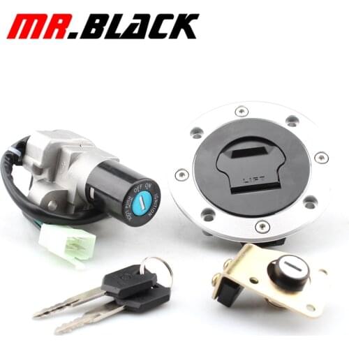 Ignition Switch lock Fuel Gas Tank Cap Cover Seat Lock Key Set Kit for Suzuki GSF 250 400 Bandit GSX 600 750 GS500 VX800