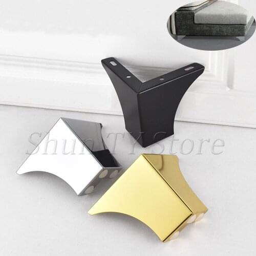 1/2/4 Pcs Hollow Out Modern Style Furniture Chair Legs Modern Metal Furniture Legs for Cabinet TV Bench Table Legs With Screws