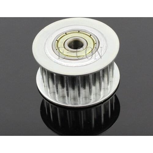 1pcs HTD 5M20T 6mm/8mm Bore 16mm Width Aluminum Timing Belt Idler Pulley With Bearing 20 Teeth