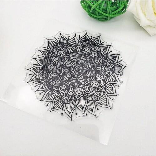 10x10cm Flowers Leaves Clear Stamps Transparent Seal Silicone Seal TPR Christmas Wedding Roller Stamps DIY Scrapbook Album Card