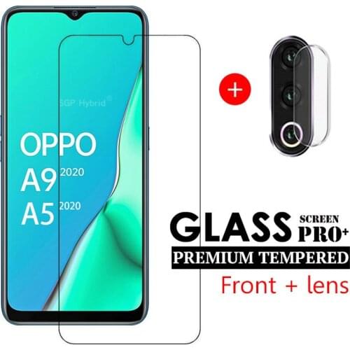 2in1 Screen Protector Tempered Glass and Camera Protective Glass For OPPO A9 2020 A5 2020 oppo a9 a5 2020 6.5" inch Glass