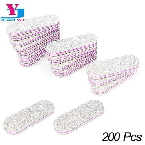 200 Pcs/Lot Nails File 100/180 Professional Strong Thick Mini Files Acrylic Nails Accessories For Manicure And Pedicure Tools