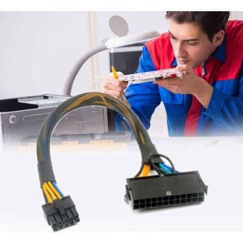 30CM Power Supply Cable Cord 18AWG Wire ATX 24 Pin 10 Pin To Adapter Motherboard For Lenovo Cable M0L5