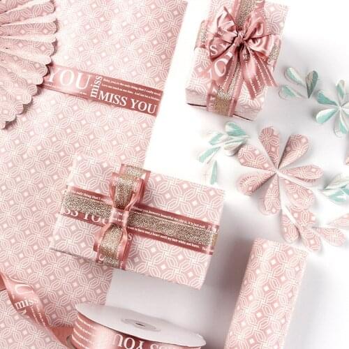 5 Sheets Students Birthday Gift Wrapping Paper 56x70cm Dormitory Background Wallpaper Handmade DIY Textbook Wrapping Paper