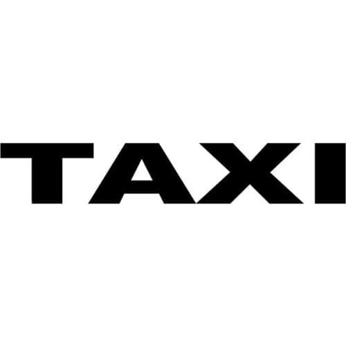 DasDecal TAXI Letters Car Sticker Waterproof Sunscreen Decal Laptop Truck Motorcycle Auto Accessories Decoration PVC,17cm*3cm
