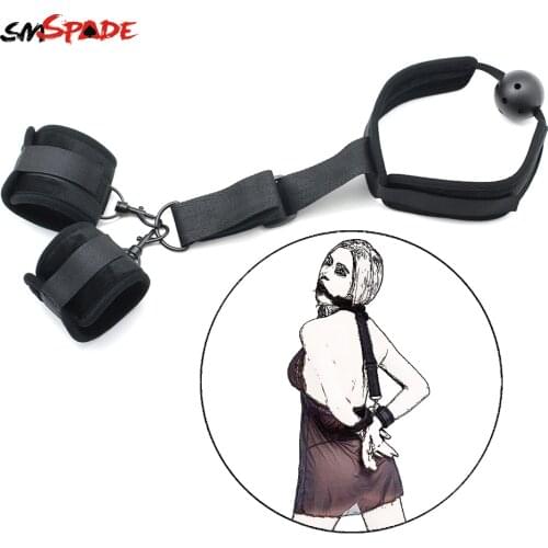 SMspade BDSM Bondage Restraint Bondage Fetish Slave Handcuffs Adult Erotic Sex Toys For Woman Couples Games Sex Products