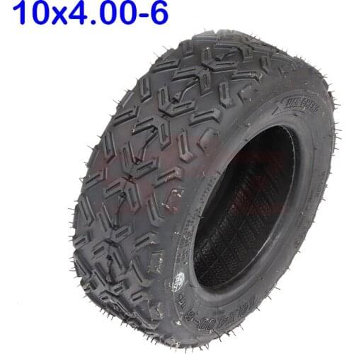 10x4.00-6 Tire for ATV Electric Scooter 10 Inch Vacuum Tubless Tire Common to 3.50-6 Tire