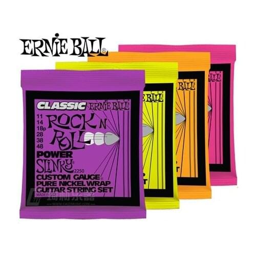 Ernie Ball Slinky Classic Rock-n-Roll Pure Nickel Wrap Electric Guitar Strings, 2253 2252 2250 2251