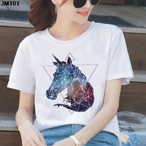 Cartoon Animal Fashion Print T-shirt Summer Thin Short Sleeve Top Tee Harajuku Streetwear Comfortable White Tshirt Women T Shirt