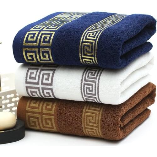 Cotton Bath Towels Beach Towel For Adults Absorbent Terry Luxury bathroom towel sets Men Women Basic Towels 70x140cm