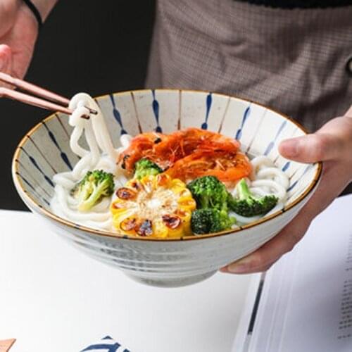 Ceramic Ramen Bowl Soup Bowl Salad Instant Noodle Bowl Tablewar Ceramic Mixing Bowl Kawaii Bowl Japanese Bowl Serving Bowl