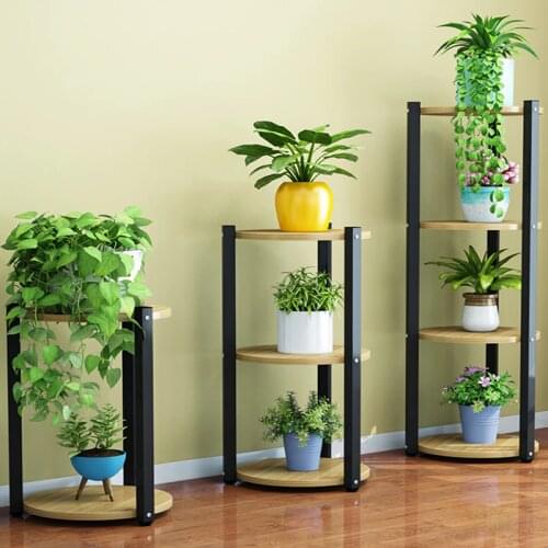 Flower Rack Multi-storey Interior Decoration Space Balcony Flower Stand Wrought Iron Multi-layer Indoor Flower Pot Rack