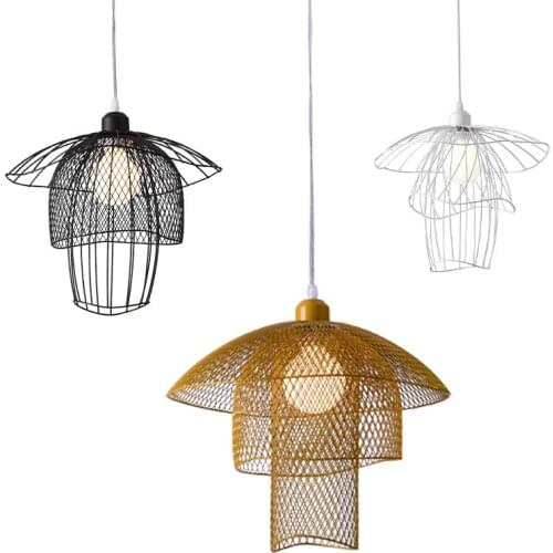 YellowKing Skirt Pendant Lights Restaurant Light White Black Gold Hanging Lamp Bedroom Light Fixtures Living Room Decoration
