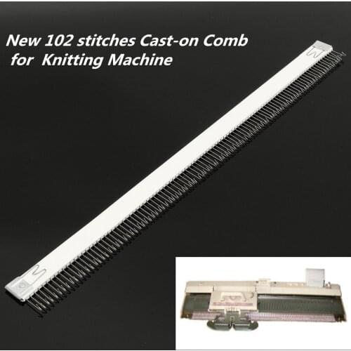 Practical 18''/46cm Stainless Steel Silver Cast on Comb Knitting Machine for all 4.5mm/9mm Brother Knitting Machine needle part