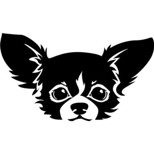 SZWL Chihuahua Stickers Funny Auto Car Sticker Pet Dog Animal Decal Waterproof Sunscreen Decals Decoration PVC,20cm*11cm