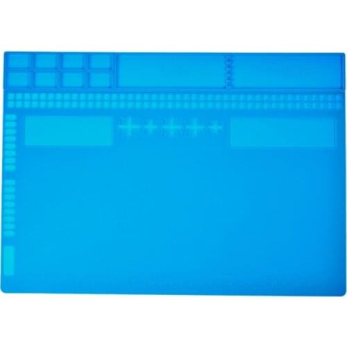 Heat-Resistant Insulation Silicone Soldering Pad Desk Mat Maintenance Platform for Bga Soldering Repair Station Tools 35x25Cm