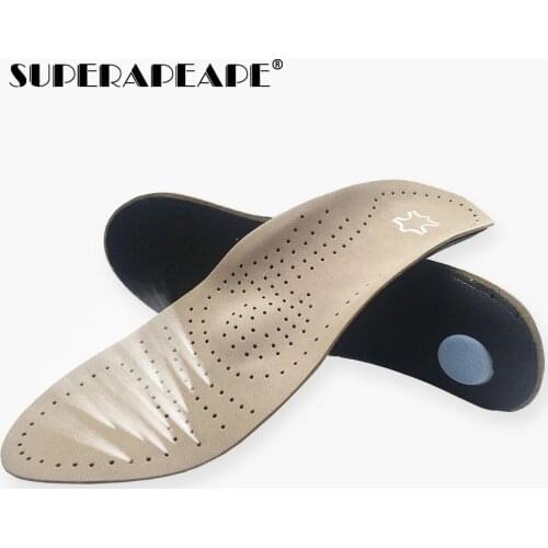 Unisex Orthotics Shoes Insoles Flat Foot High Arch Support 2.8-3cm Orthopedic Pad Cushion For OX Leg Health Care