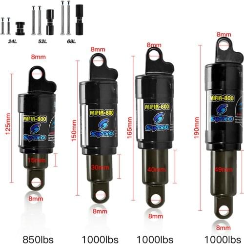 Mountain Bike Air Rear Shock - Air Chamber MTB Folding Bike Shock Absorber Shocks