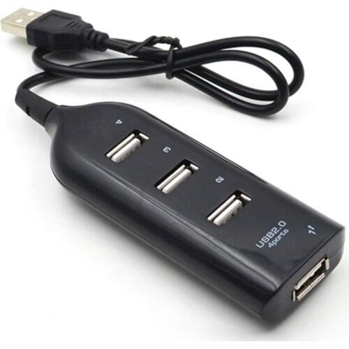 USB 2.0 Hi-Speed 4 Port Mini USB Hub Splitter Hub Phone Data Charging Adapter For PC Computer For Portable Hard Drives
