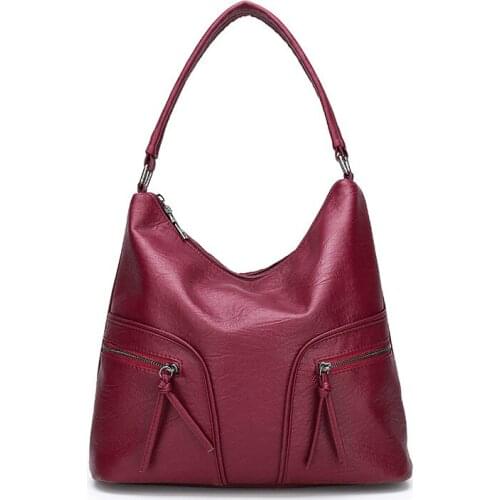 Women Handbag Pu Leather Black Brown Shoulder Messenger Bag Fashion Womens Bag