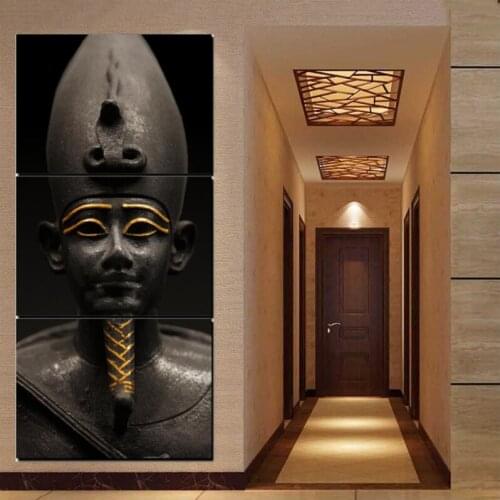 3Pieces Diamond Embroidery Ancient Egypt Pharaoh Diamond Mosaic Full Square Round Handmade Diamond Painting Cross StitchZP-3589