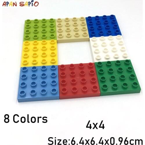 3PCS/lot Big Size DIY Building Blocks 4X4 8Colors Educational Building Blocks Brick Toys for Children Compatible brands bricks
