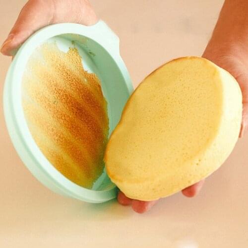 4 Pcs/set 6 Inch Non-Stick Silicone Rainbow Cake Mold Round Cake Baking Tools Bakeware Pizza Bread Pan Toast Bread Mould Tray