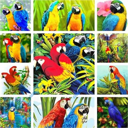 5d Diamond Painting Full Drill Animal Parrot Bird Diy Square Round Daimond Mosaic Home Decor Embroidery Cross Stitch Kits