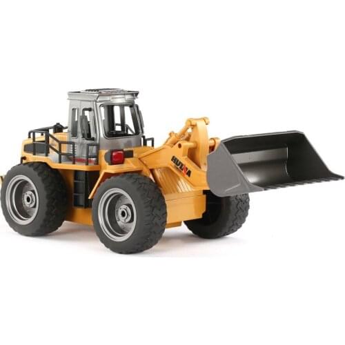 6CH 1/18 2.4GHz RC Metal Bulldozer RTR Front Loader Engineering Toy Remote Control Construction Tractork Vehicle car