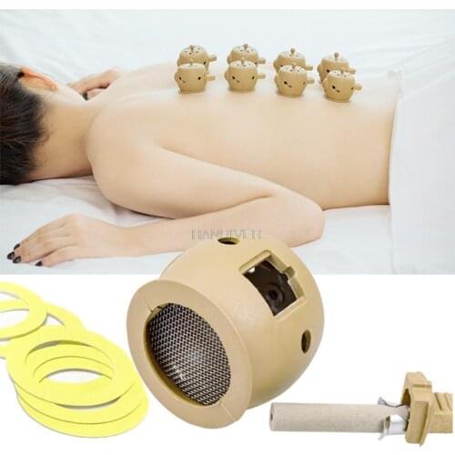 Moxibustion box dehumidification warmth beauty moxibustion acupoints moxibustion appliances 8 packs portable moxibustion