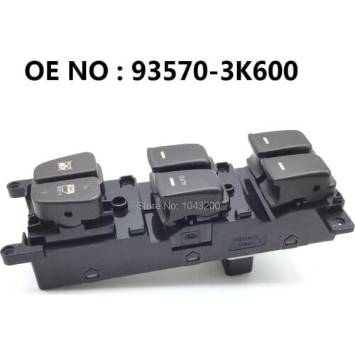93570-3K600 Power Master Window Switch Button Front Left Driver Side For 08-10 Hyundai Sonata 2.4L DOHC L4 / 3.3L DOHC V6