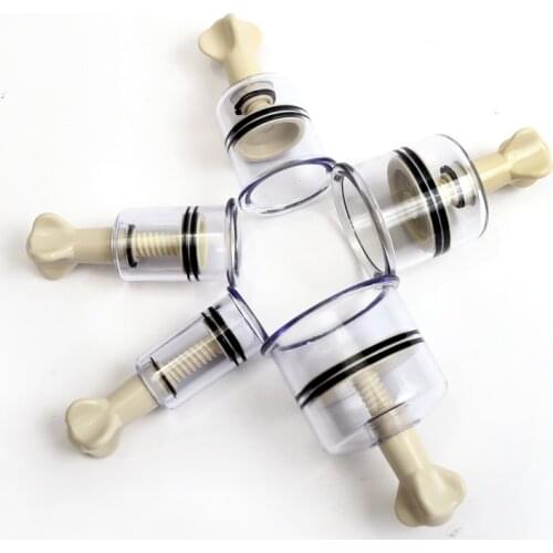 4 Size/set High Quality Vacuum Cupping Rotating Handle Vacuum Body Massage Cans Therapy Anti Cellulite Acupuncture Cupping Cups