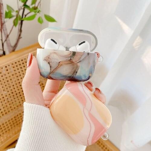 Nordic Style Marble Earphone Case For AirPods Pro Cases Soft Silicone Abstract Headset Protective Cover for AirPod 3 Air Pods