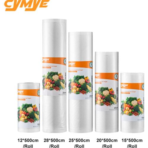 Cymye food Storage saver bags VB01 Vacuum Plastic roll custom size Bags For Kitchen Vacuum Sealer to keep food fresh