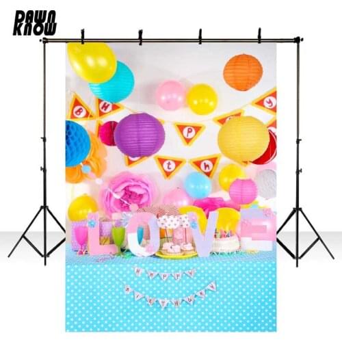 MEHOFOTO Balloon Vinyl Photography Background For Newborn Party New Fabric Flannel Backdrops For Children Photo Studio S1961