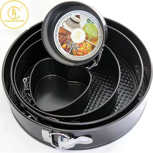 4/7/9/10 Inch Non-Stick Removable Bottom Cake pan set Bake Mould with Lock Divice Bakeware Cake Molds Baking Accessories