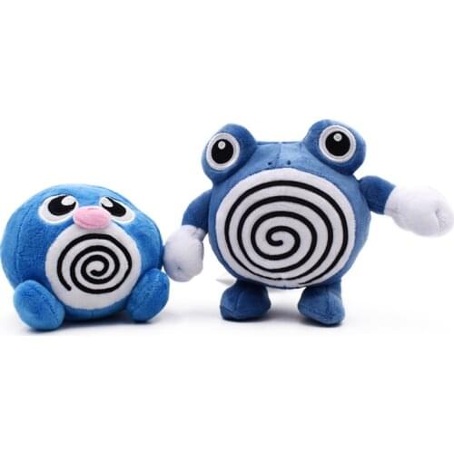 13-16cm 2 Styles Animal Cartoon Plush Peluche Doll Poliwag Poliwhirl Soft Stuffed Hot Toy Great Christmas Gift For Children