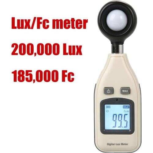 Digital luxmeter Lux / FC meter Light Meter for photography Luminometer Photometer hand-held spectrometer Illuminomete 200000Lux