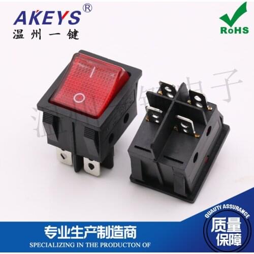 KCD4-202N dual card slots Car washing machine accessories Welding machine rocker Power 2 gear 6 feet 31*25 Rocker Switch