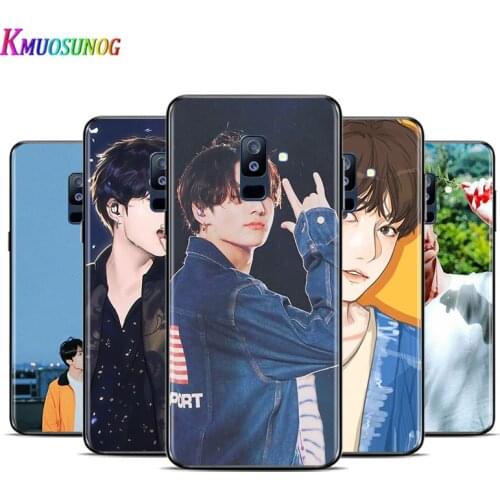 KPOP Euphoria Jungkook For Samsung Galaxy A9 A8S A8 A7 A6S A6 A5 A3 A750 Plus 2018 2017 2016 Star Black Phone Case