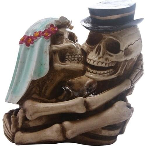 Creative Home Decor Resin Craft Human Man Woman Sculptures Garden Statues Creative Art Carving Statue Medical Model Human Skull