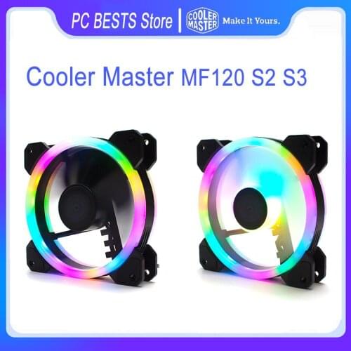 Cooler Mster MF120 S2 S3 120MM CPU Cooler Fan Case 5V 3Pin Addressable ARGB Liquid radiator replacement fan