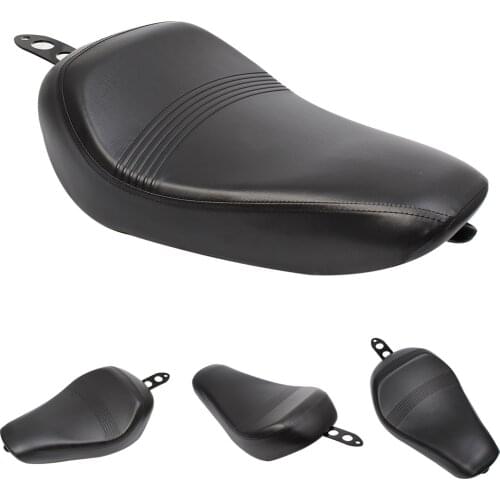 Motorcycle Black Front Driver Leather Pillow solo Seat Cushion Pad For Harley Sportster XL 1200 883 72 Forty Eight 2016-2021