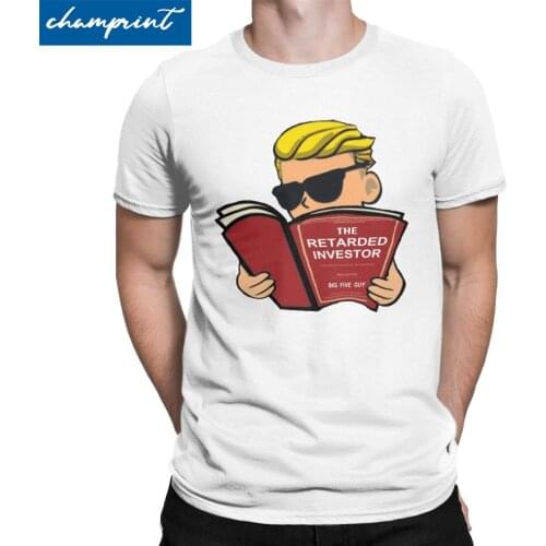 Wall Street Bets T Shirt Men Vintage T-Shirt Dogecoin Bitcoin Cryptocurrency Hodl Blockchain Tee Shirt Plus Size Clothing