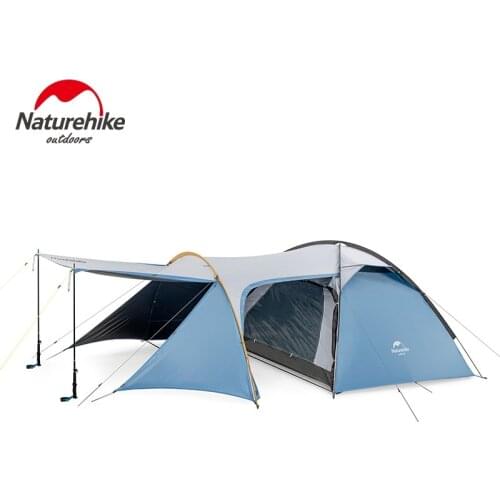 Naturehike Factory Sell large space tent one room one hall 3 person tent outdoor camping self-driving rainproof windproof tent